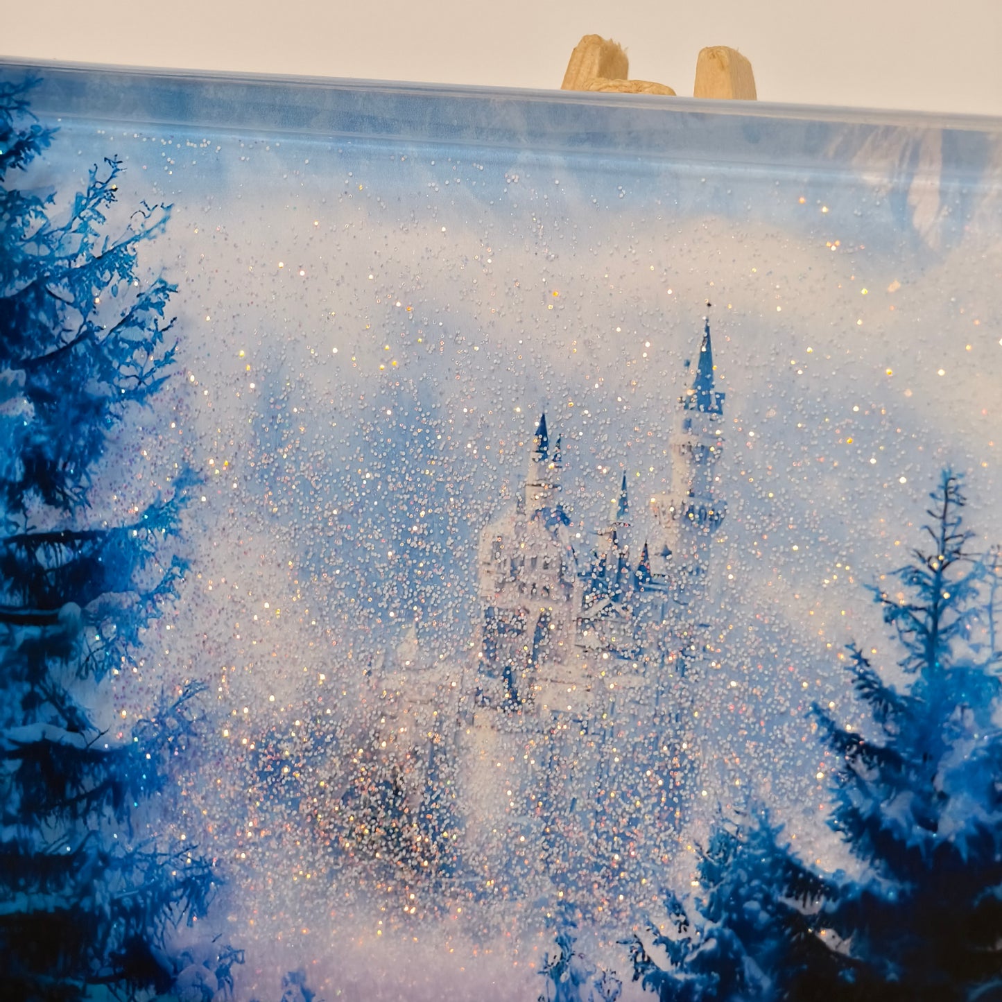 Neuschwanstein winter snow sand decoration