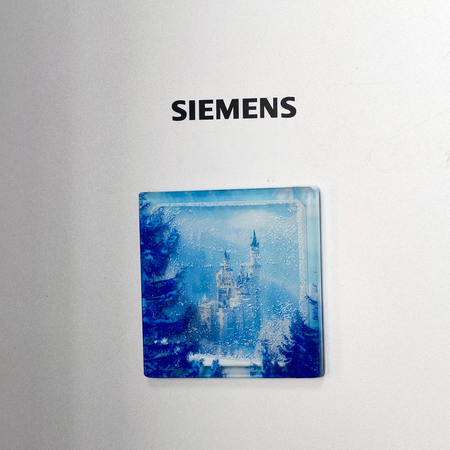 Winter magic fridge magnet - Neuschwanstein Castle in the snow