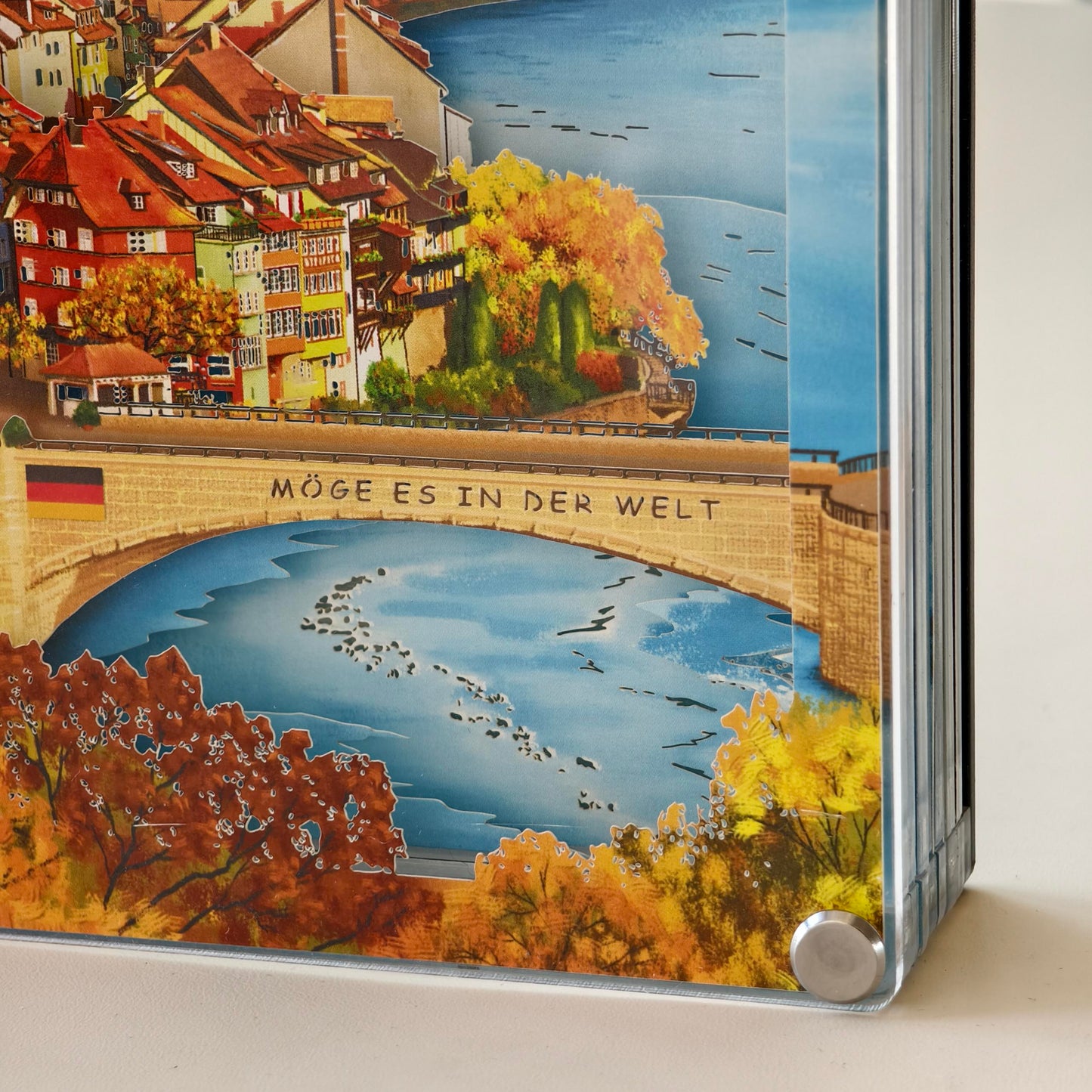 (Coming soon)DIY paper art light picture - Laufenburg in autumn