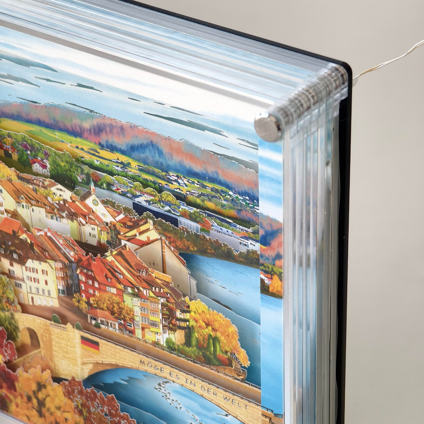 (Coming soon)DIY paper art light picture - Laufenburg in autumn