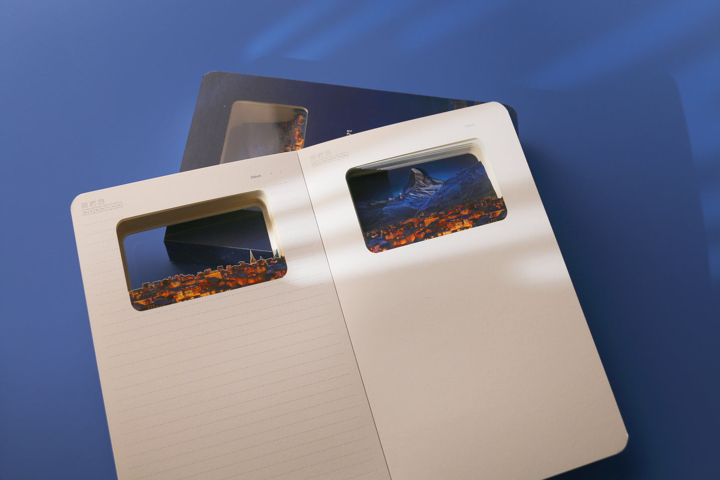 3d-Notizbuch Alpen