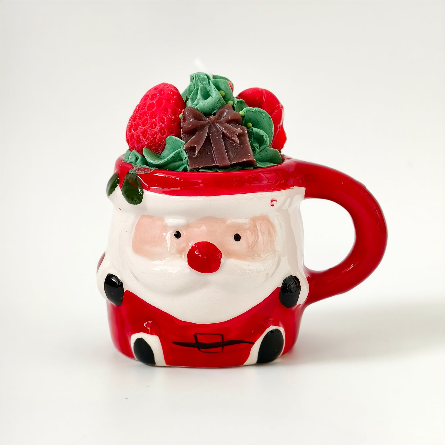 Kerze Weihnachtsmann & Weihnachtsstiefel