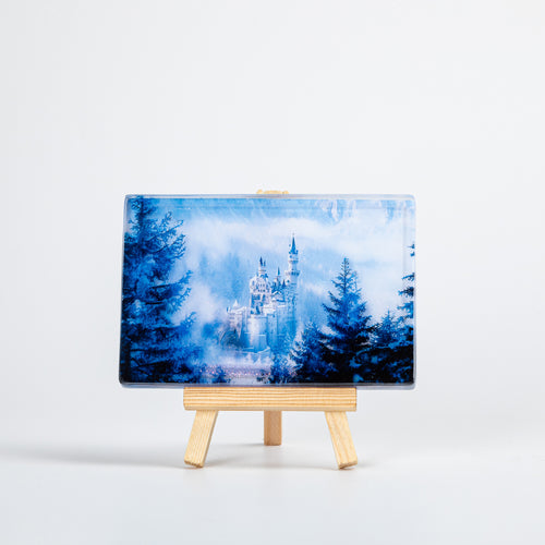 Neuschwanstein winter snow sand decoration