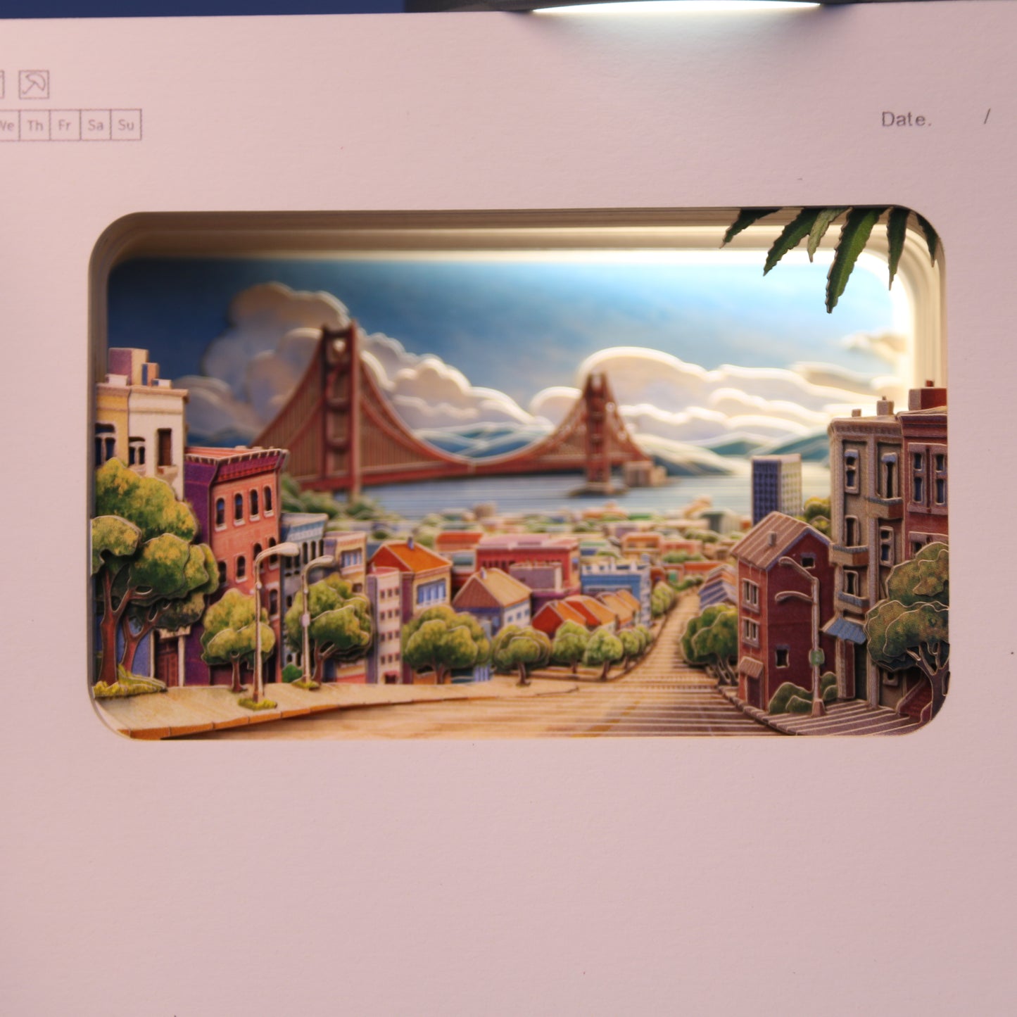 3D Paper-cut Notebook San Francisco