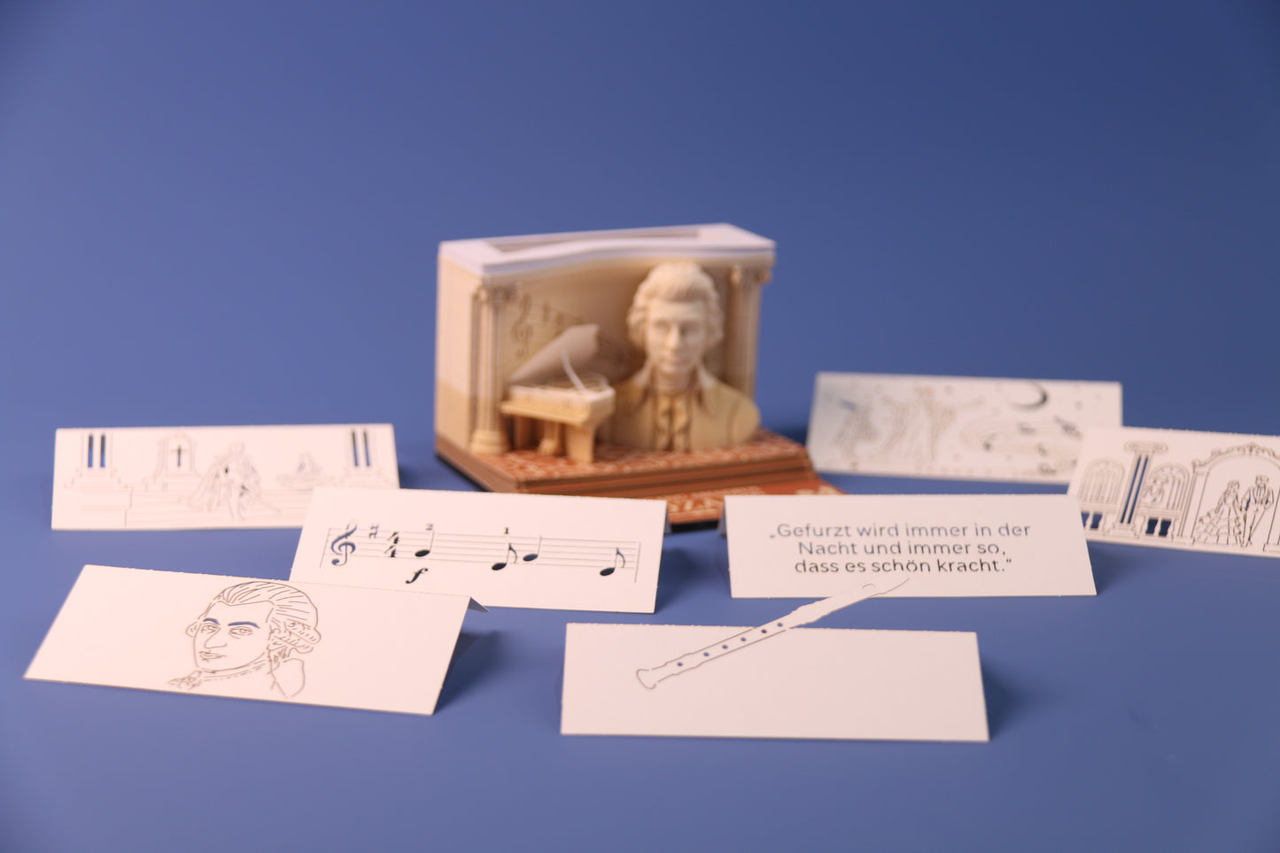 3D-Notizblock „Wolfgang Amadeus Mozart“