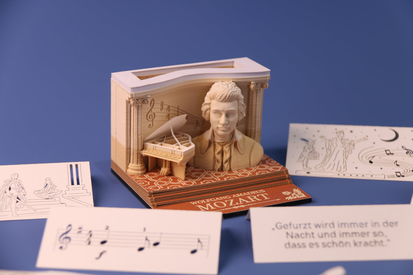 3D-Notizblock „Wolfgang Amadeus Mozart“
