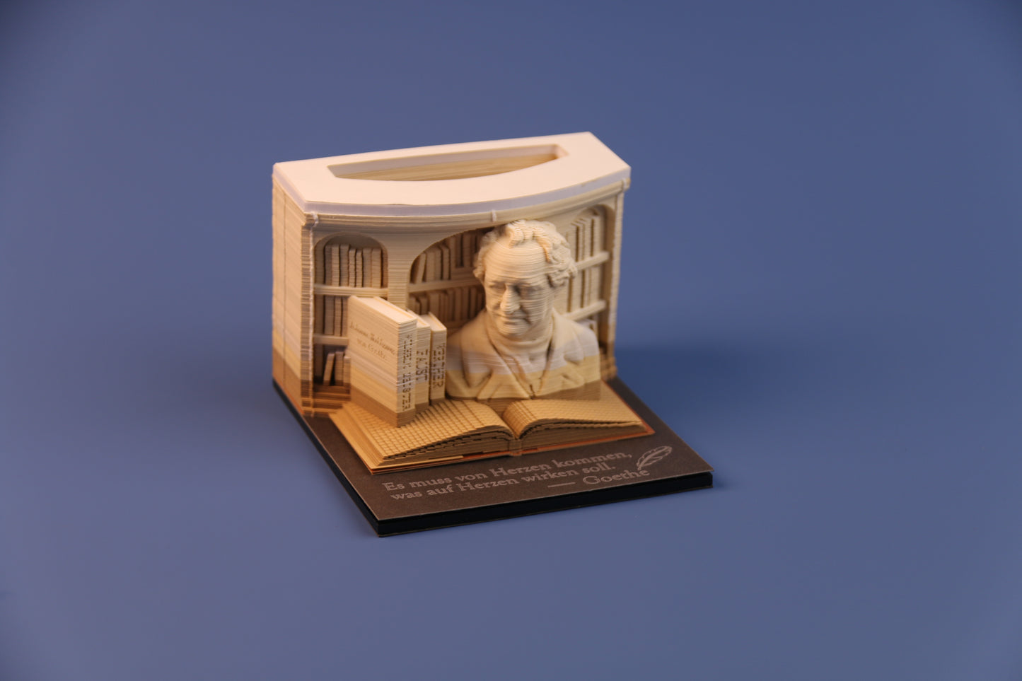 3D-Notizblock „Johann Wolfgang von Goethe“