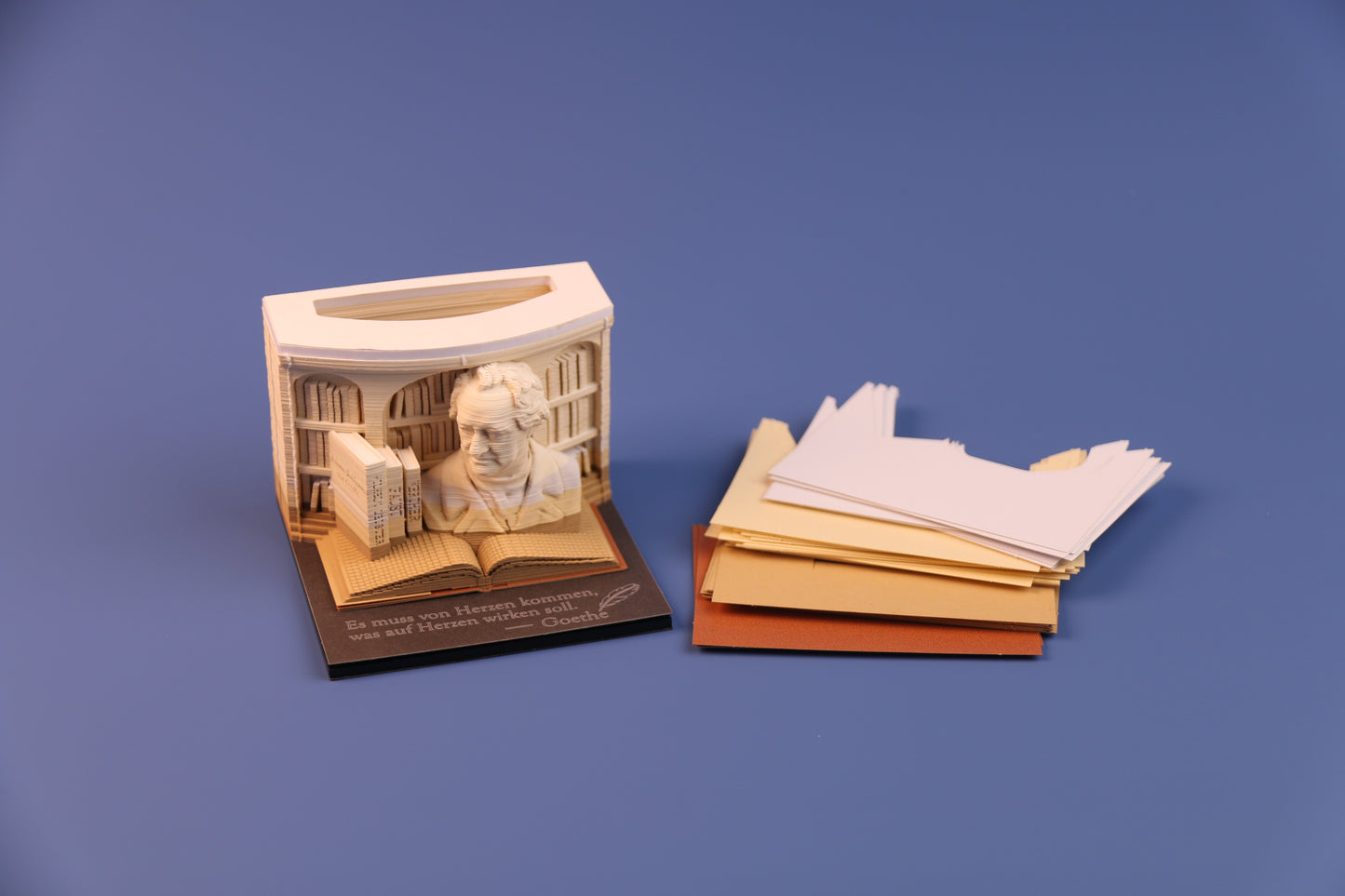 3D-Notizblock „Johann Wolfgang von Goethe“