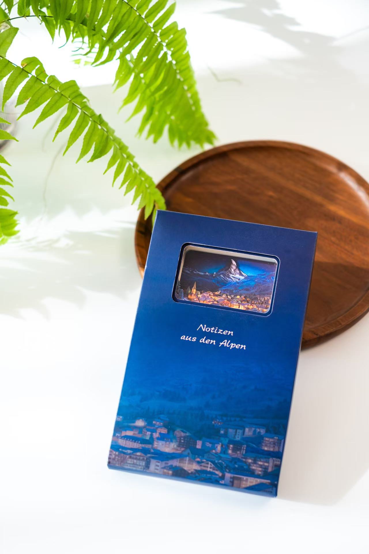 3d-Notizbuch Alpen