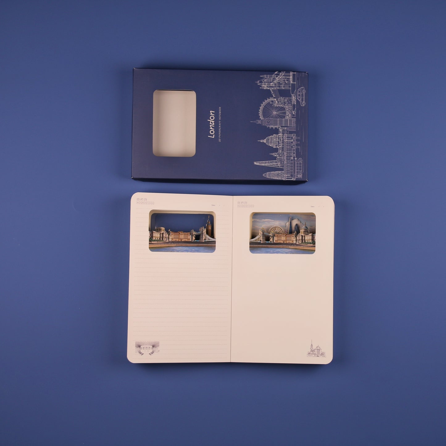 3D-Notizbuch London