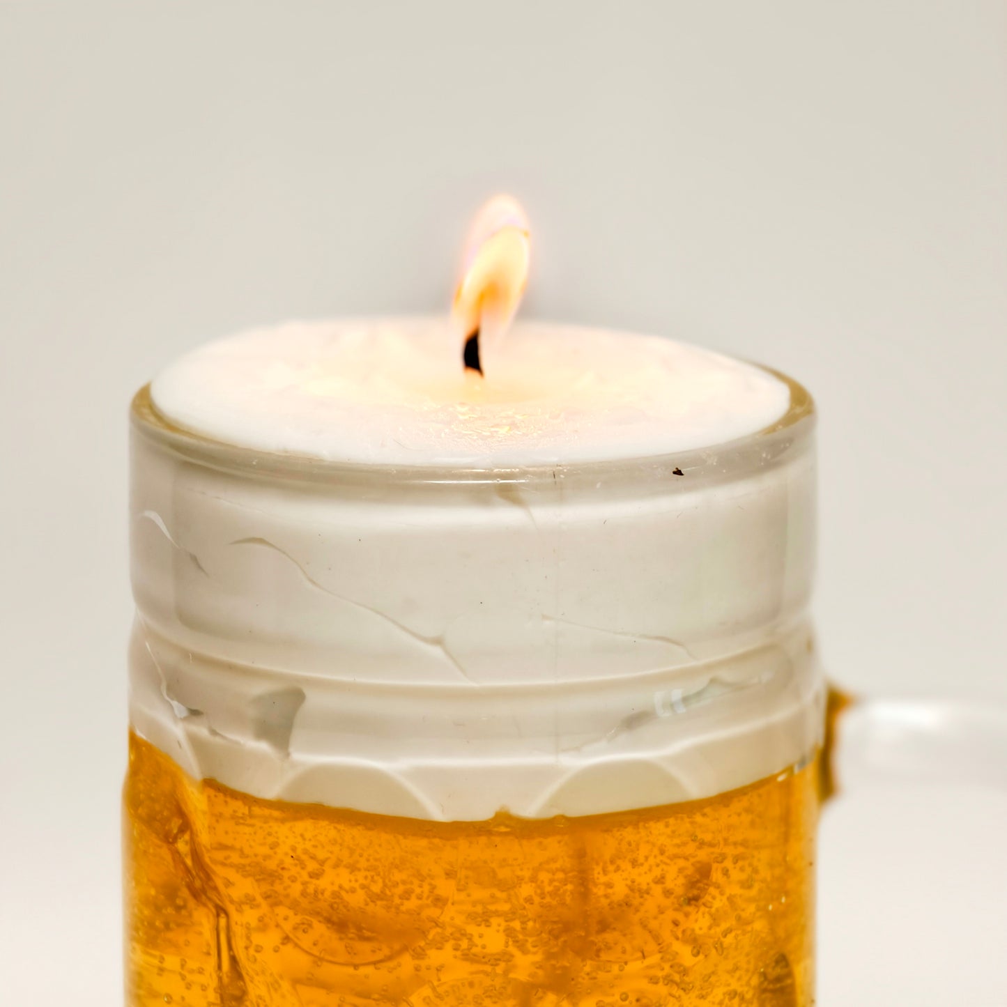 Beer mug scented candle