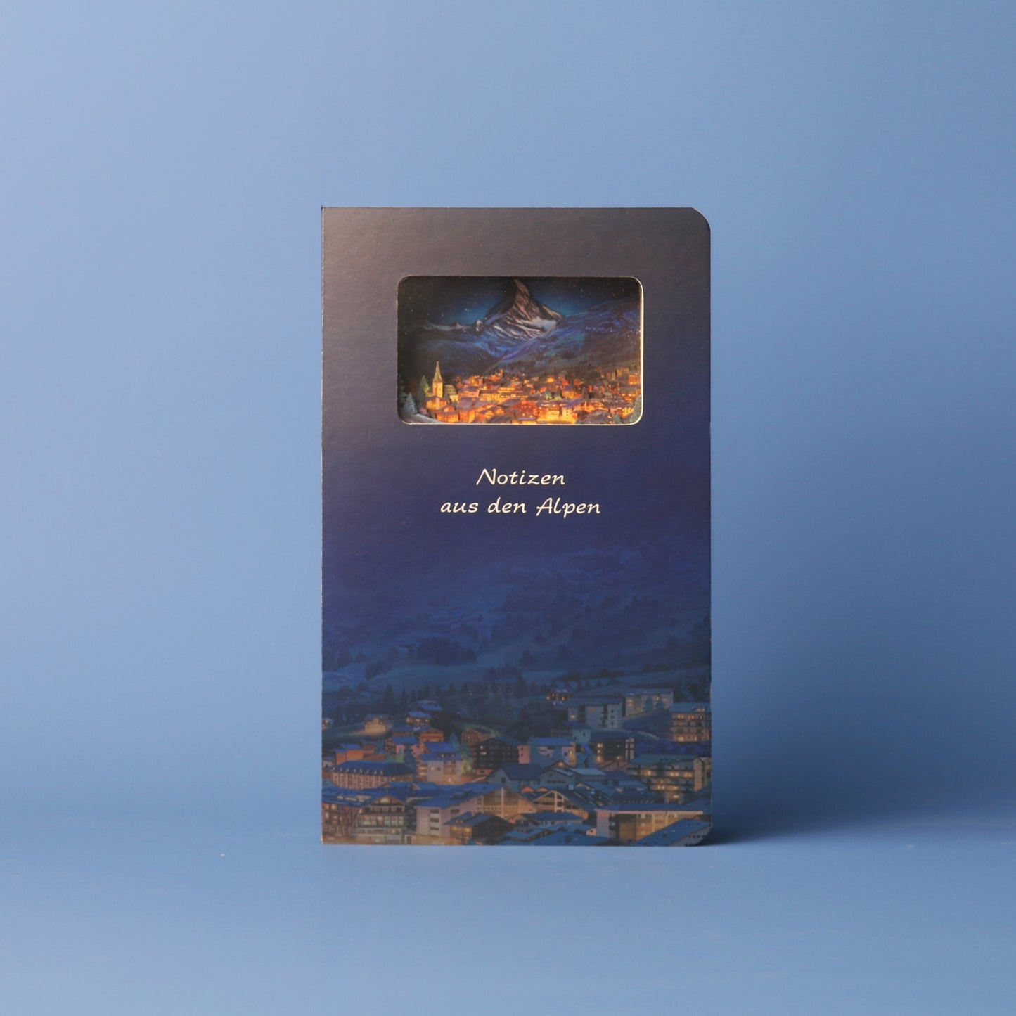 3d-Notizbuch Alpen