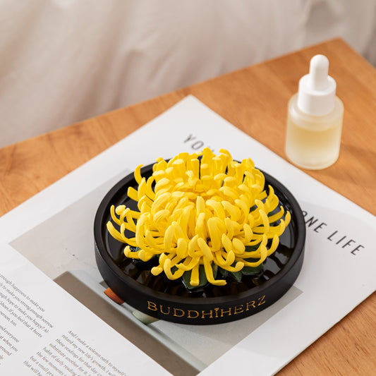 Goldfaden-Kaiserchrysantheme-Porzellanblume mit Duftöl