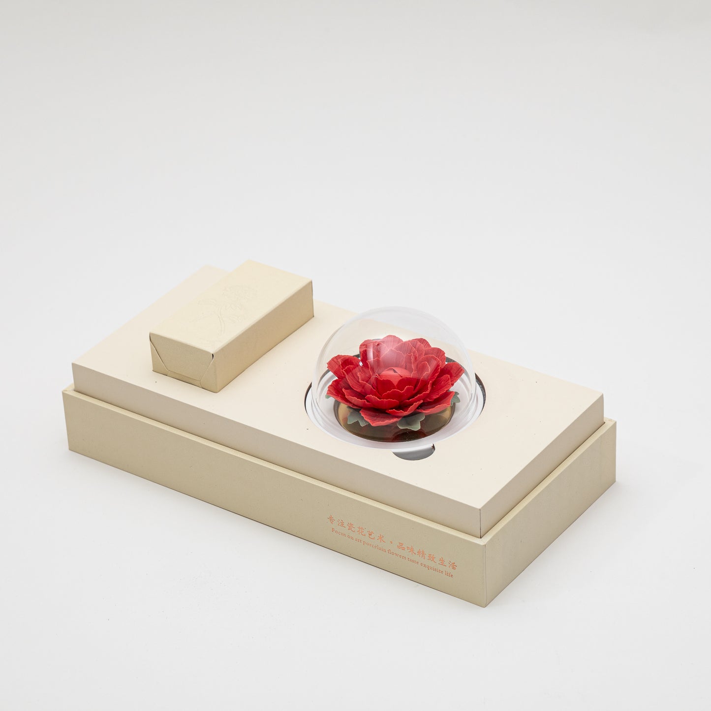Camellia Porcelain Flower Red with Fragrance Oil