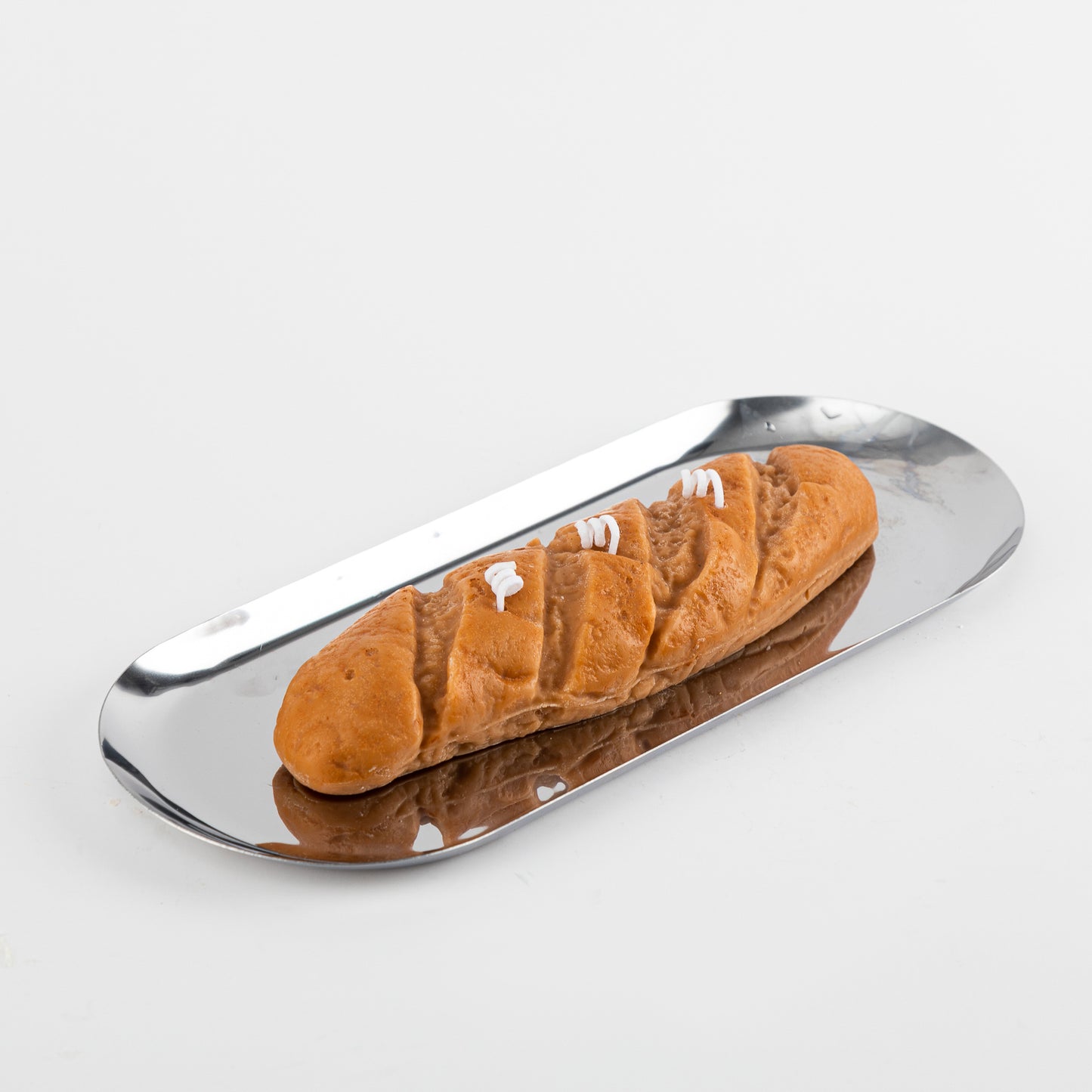 Baguette scented candle with coaster