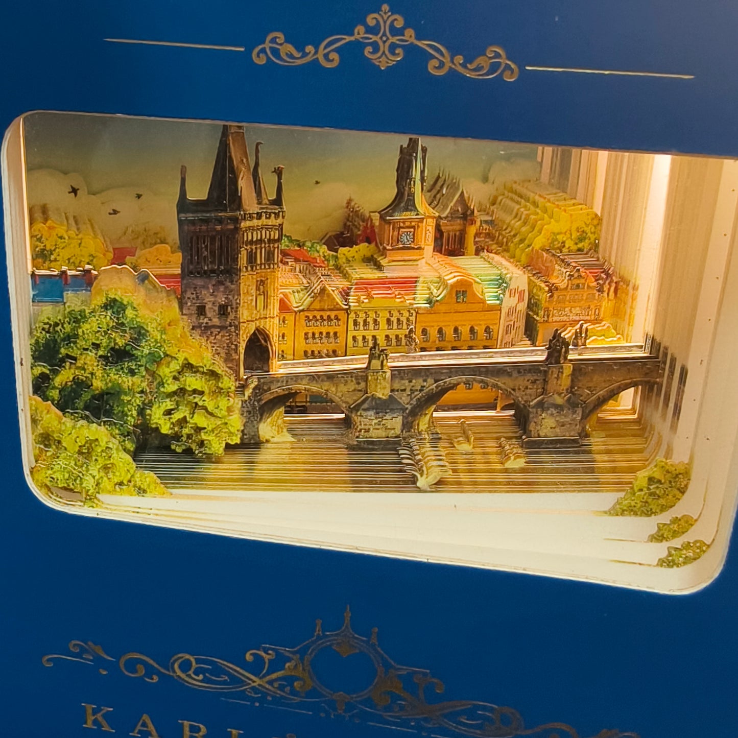 3D-Papierschnitt-Notizbuch – Prag