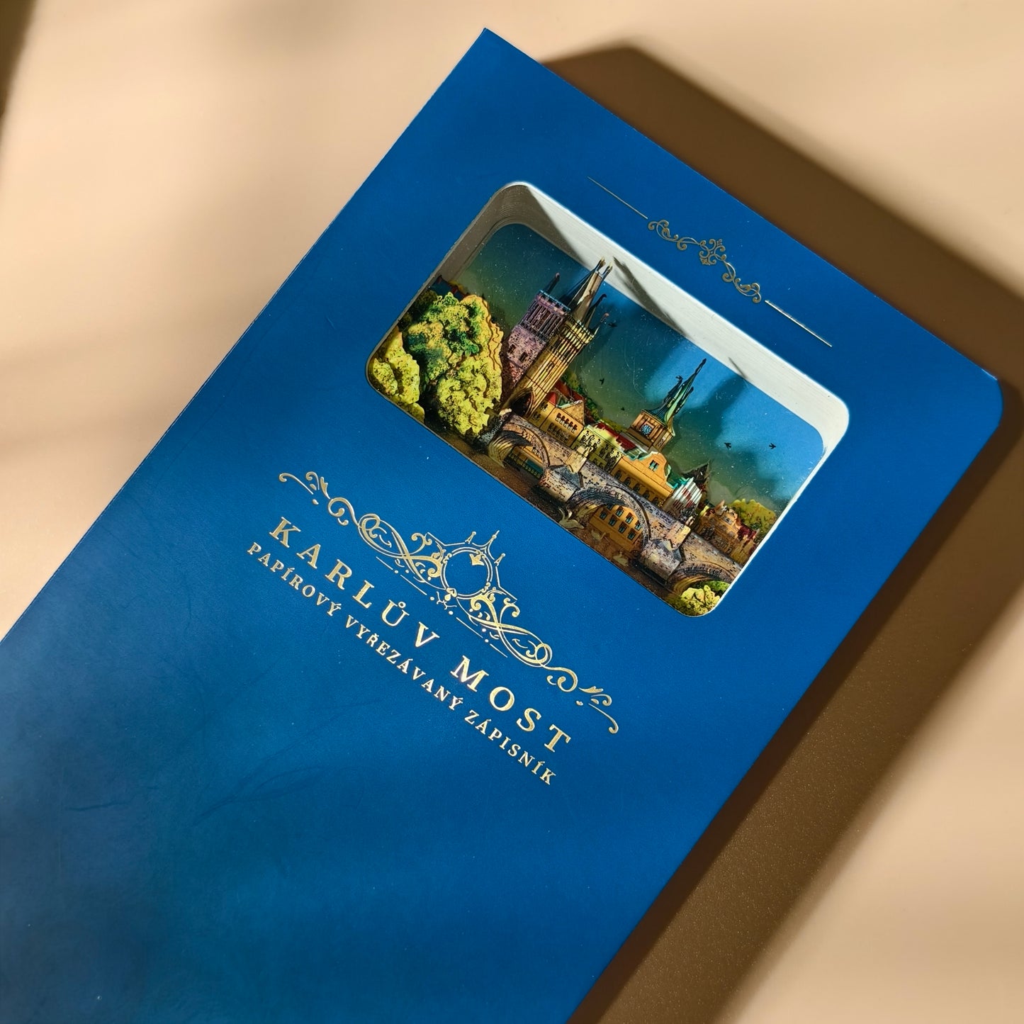 3D-Papierschnitt-Notizbuch – Prag