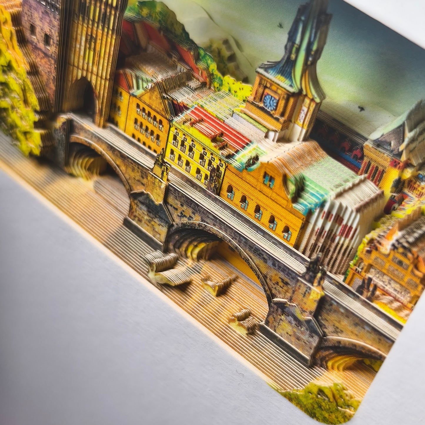 3D-Papierschnitt-Notizbuch – Prag