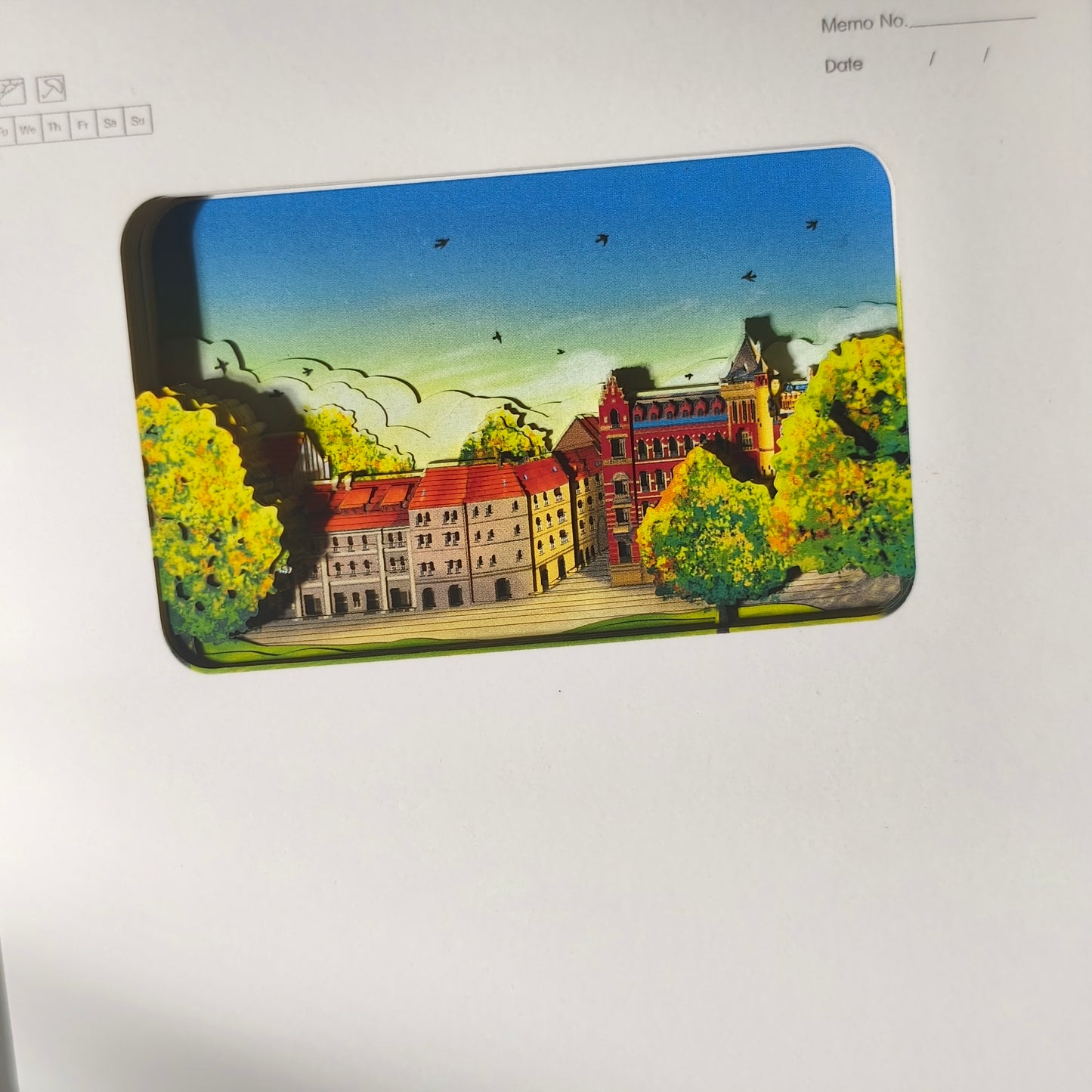 3D-Papierschnitt-Notizbuch – Prag