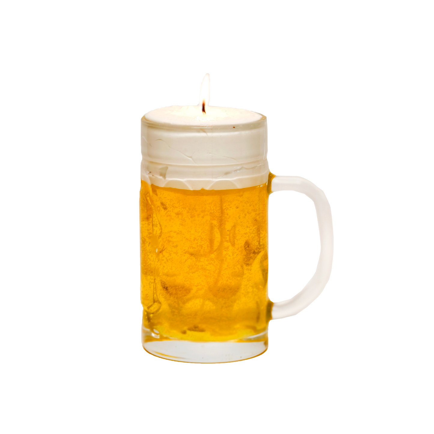 Beer mug scented candle