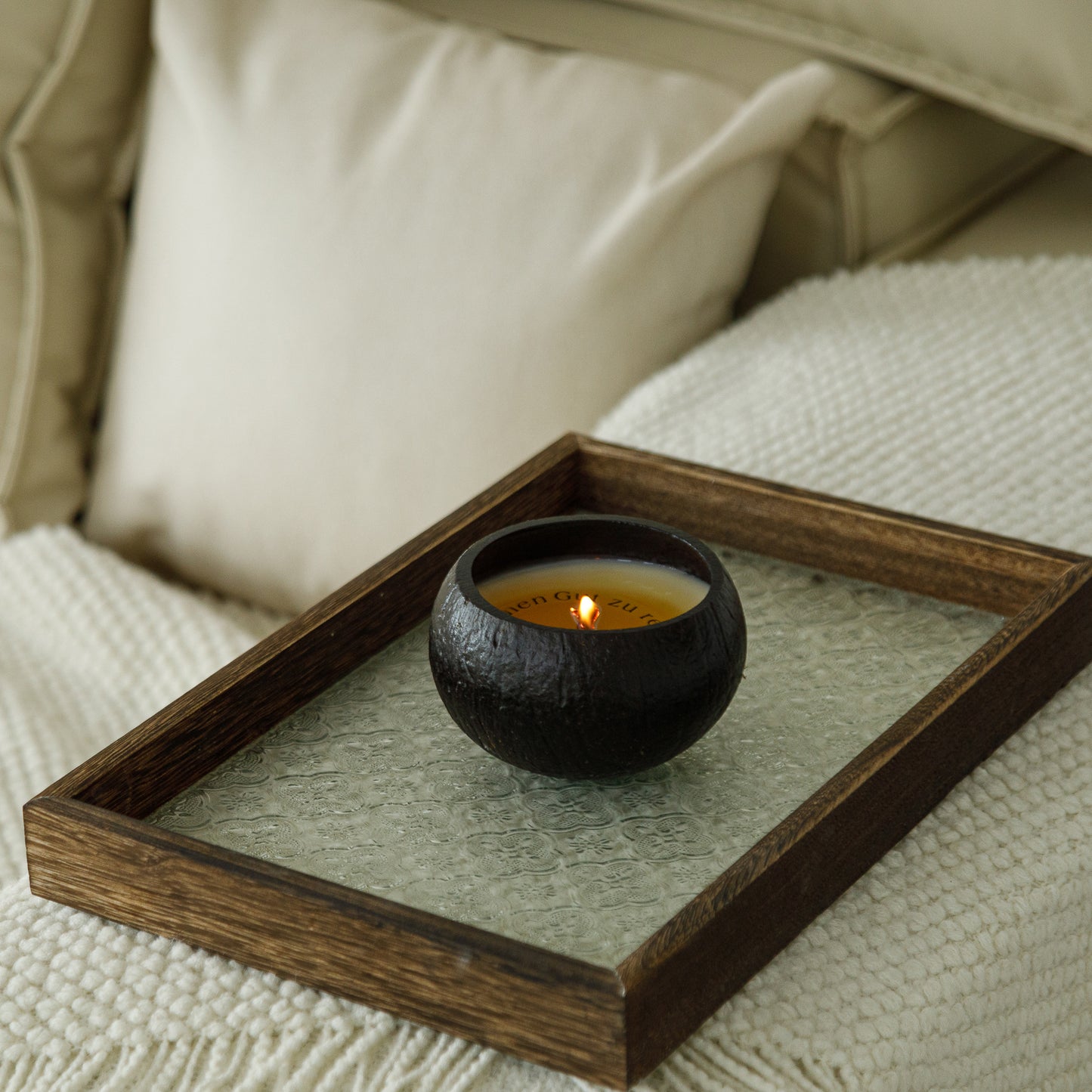 Scented candle "Coconut shell"
