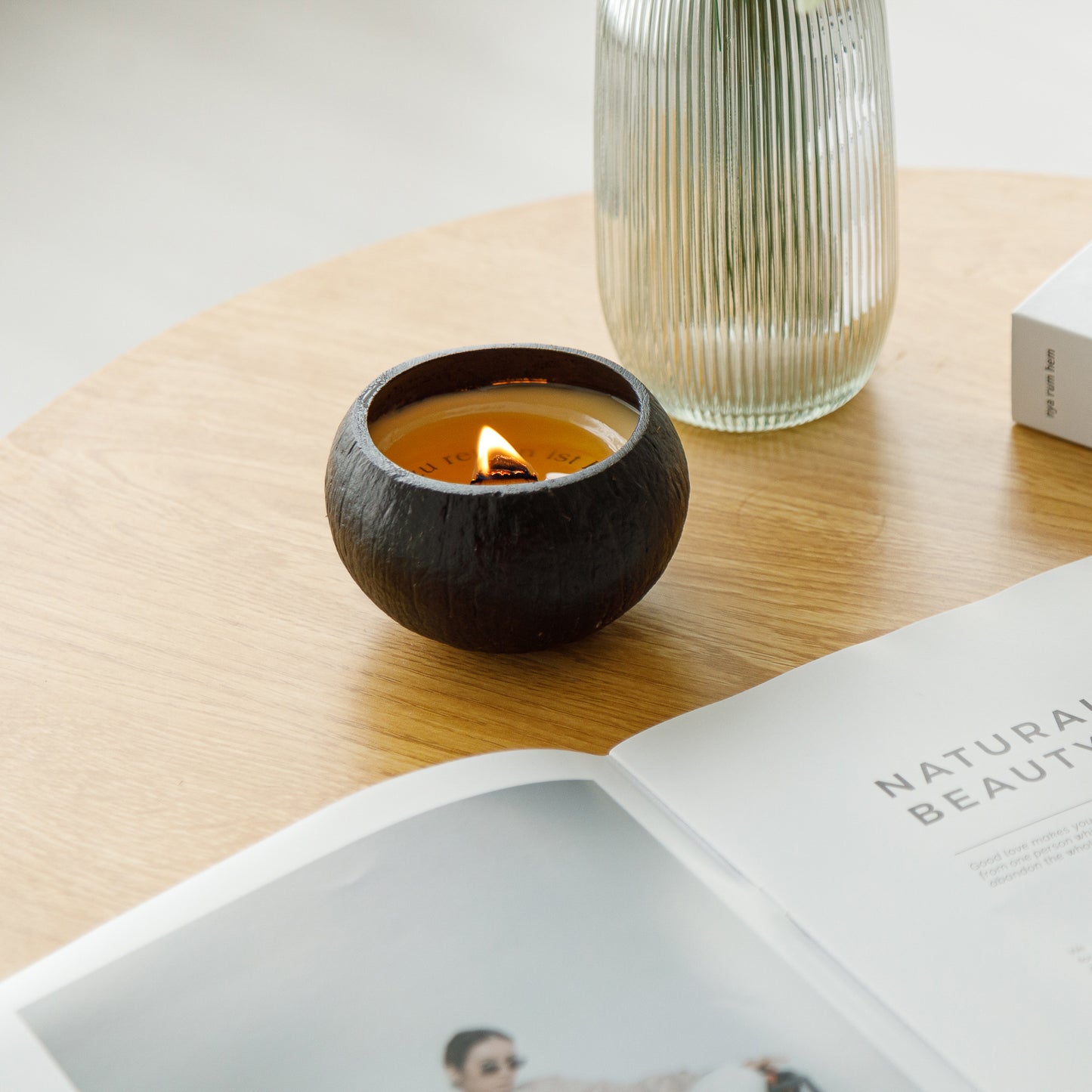 Scented candle "Coconut shell"