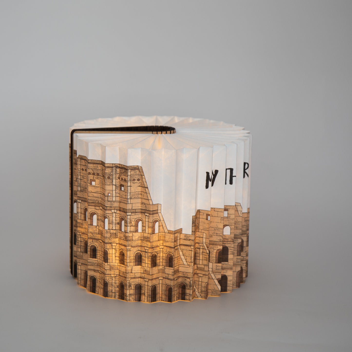360 Degree Book Lamp Roman Colosseum