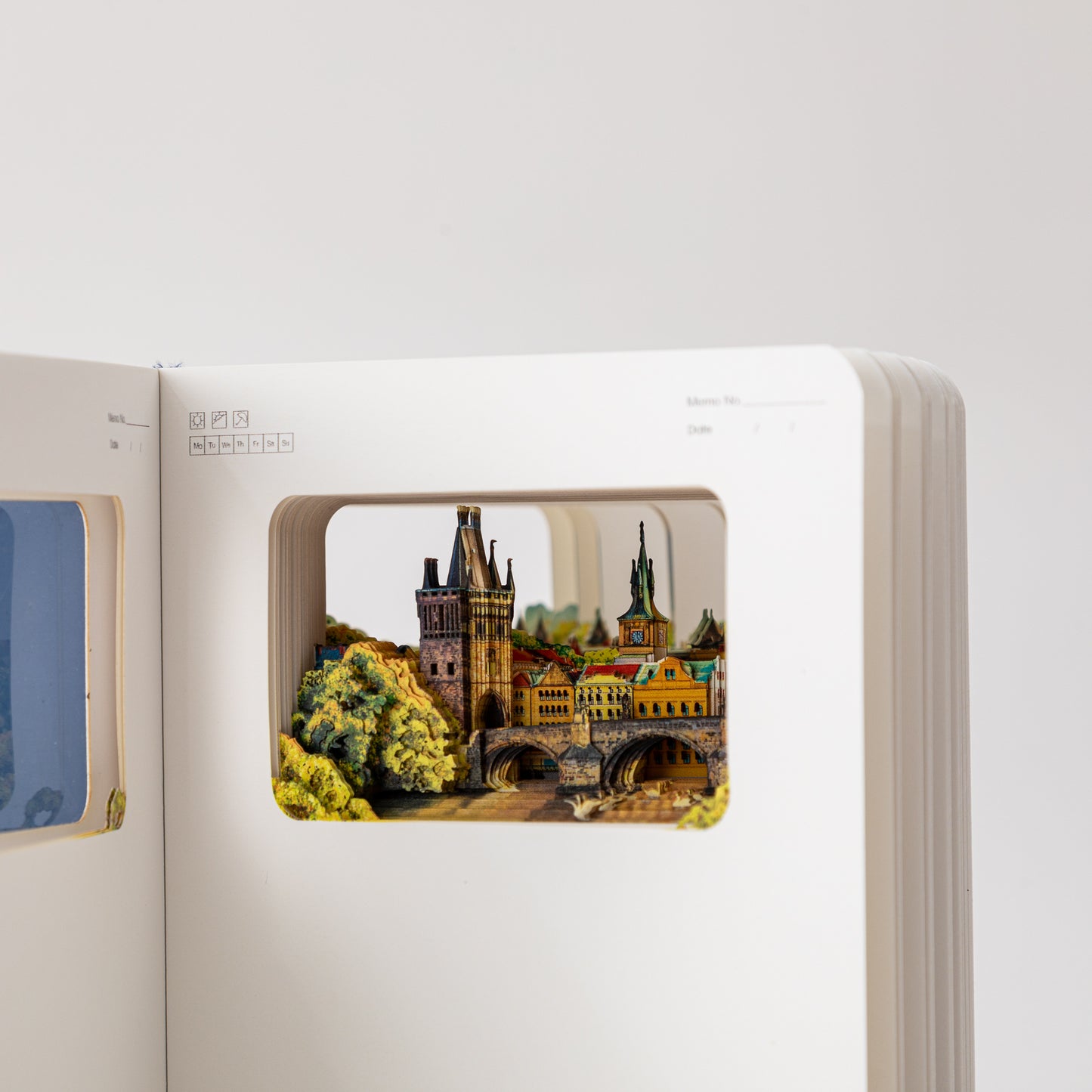 3D-Papierschnitt-Notizbuch – Prag