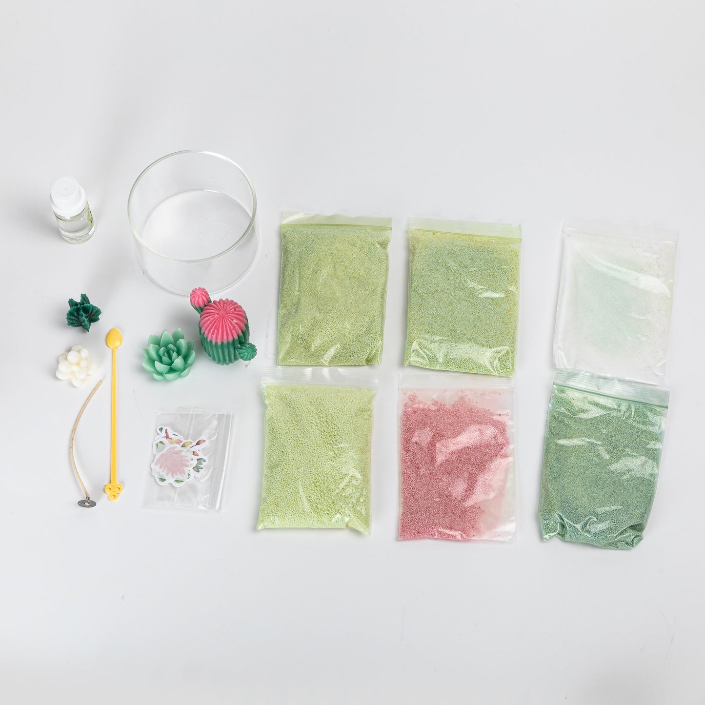 DIY-Sandkerze mit Kakteen