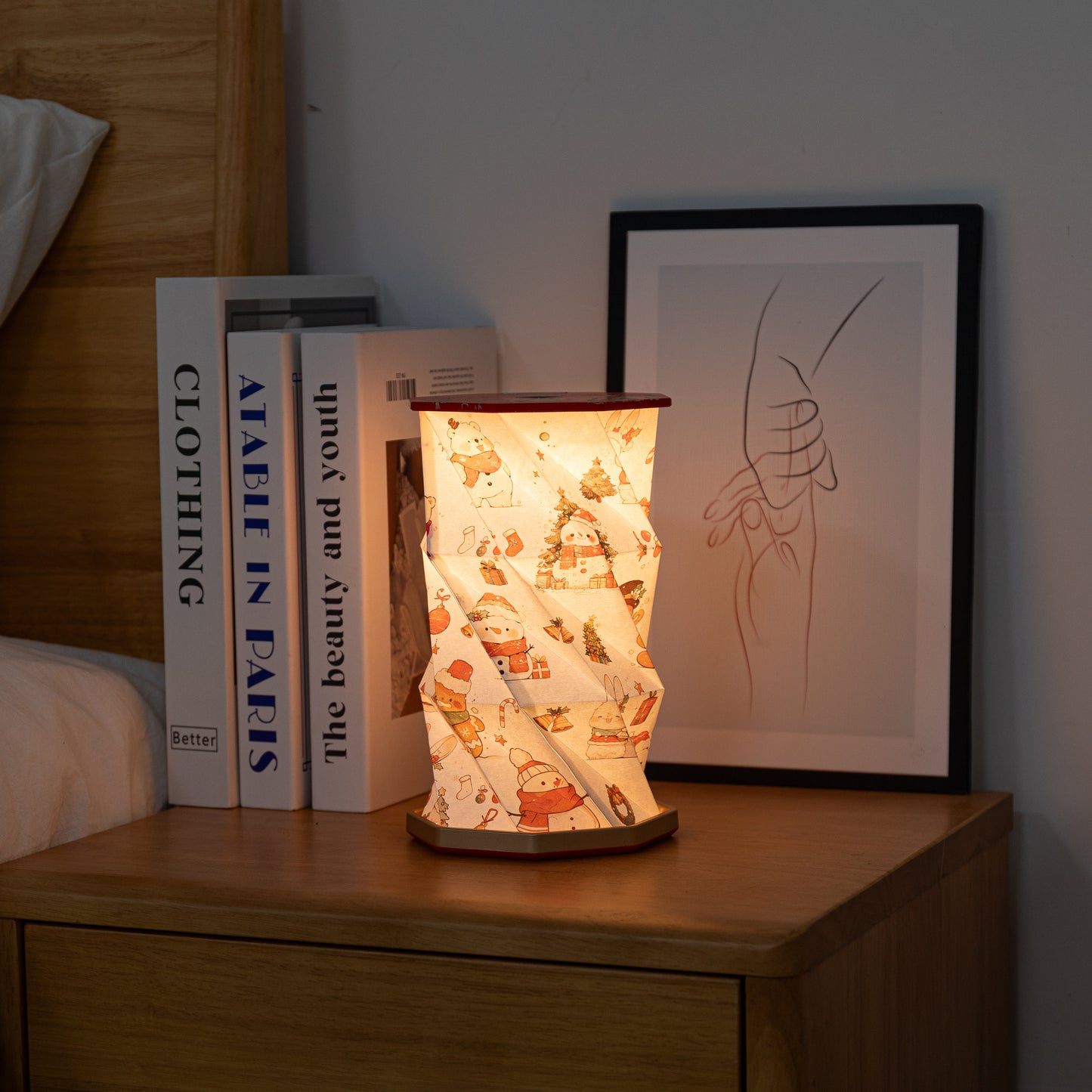 Drehbare LED-Lampe "Winterliche Weihnachten"