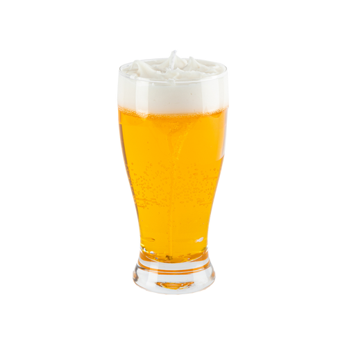 Scented candle, beer glass medium