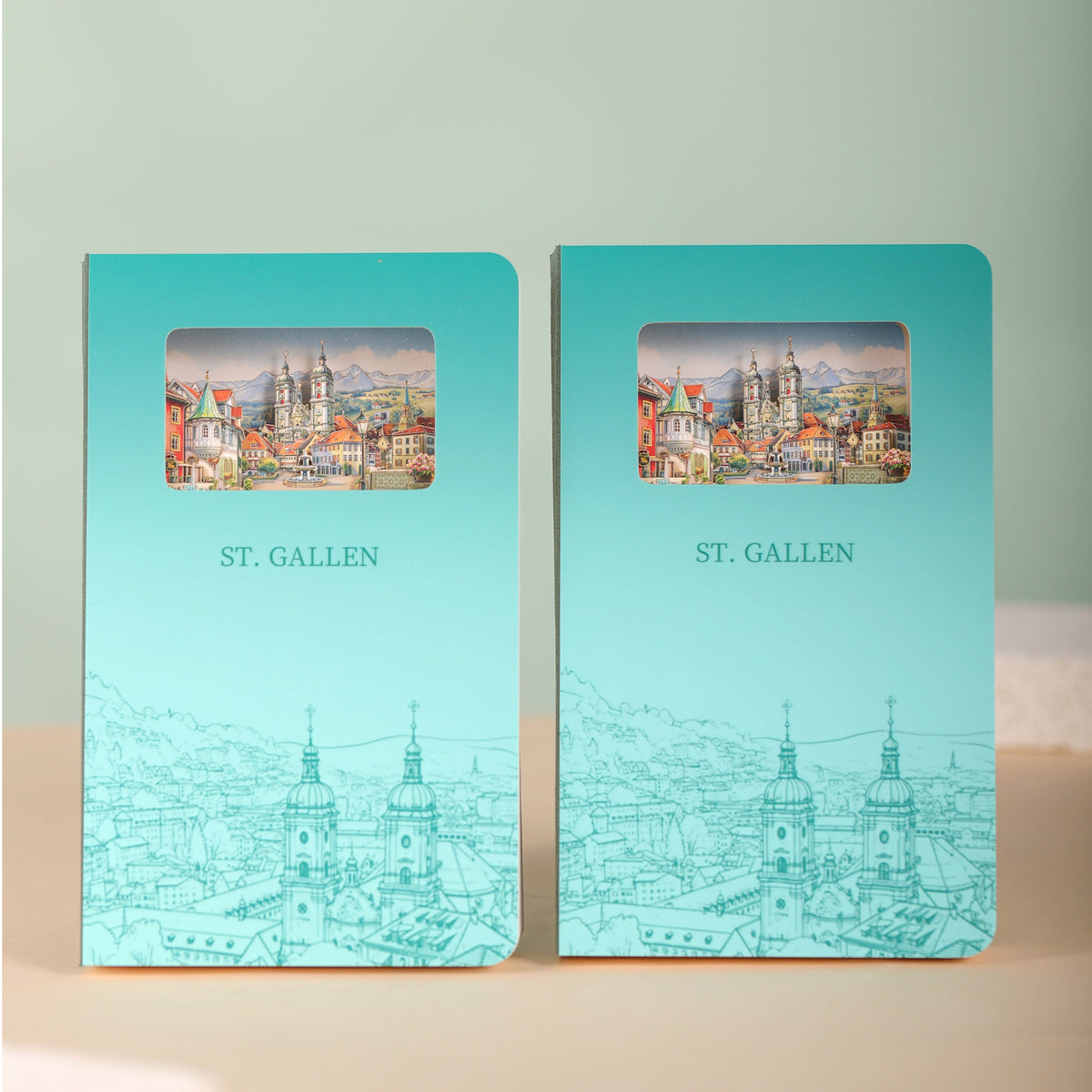 3D Notizbuch St. Gallen