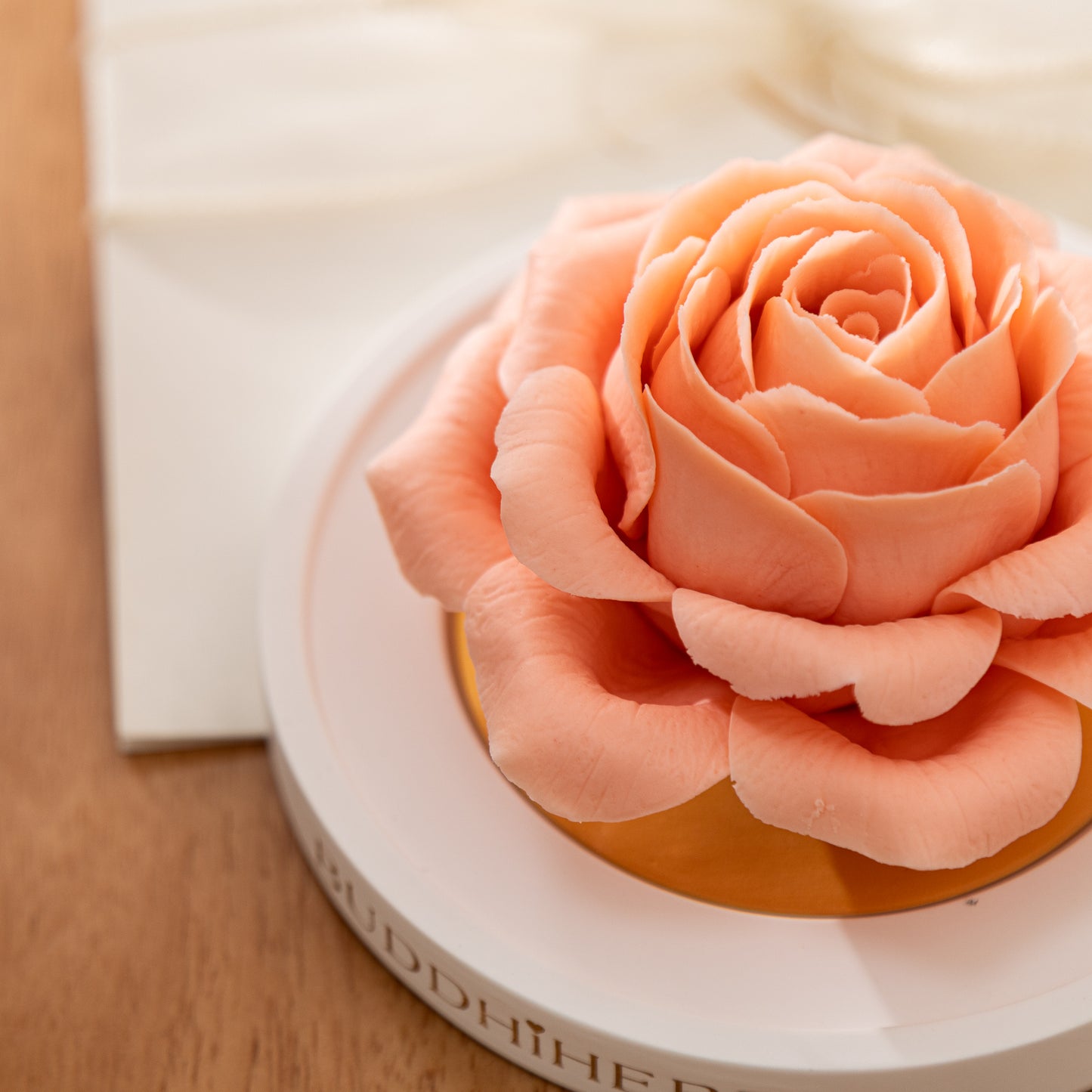 Pink tulip porcelain flower with fragrance oil