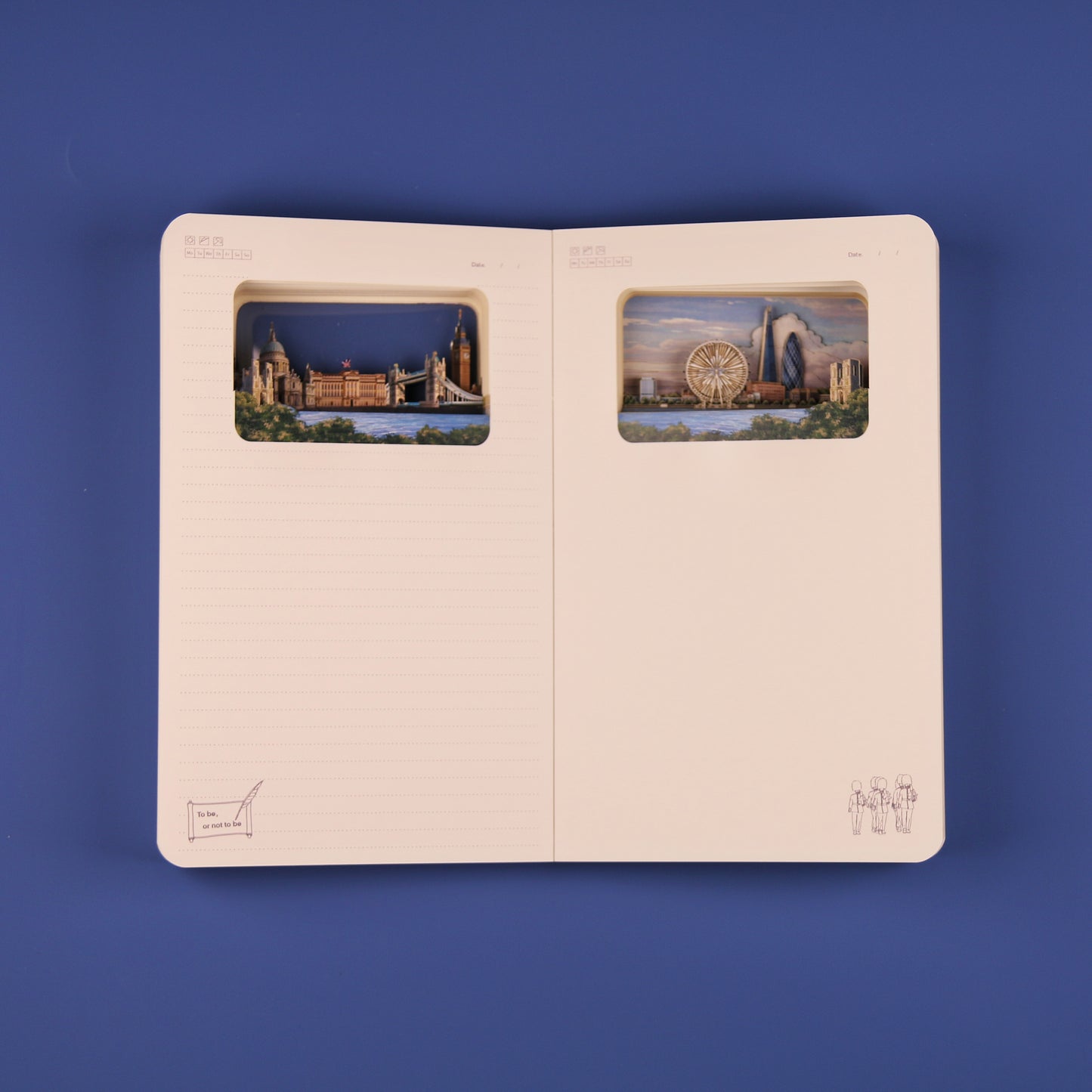 3D-Notizbuch London