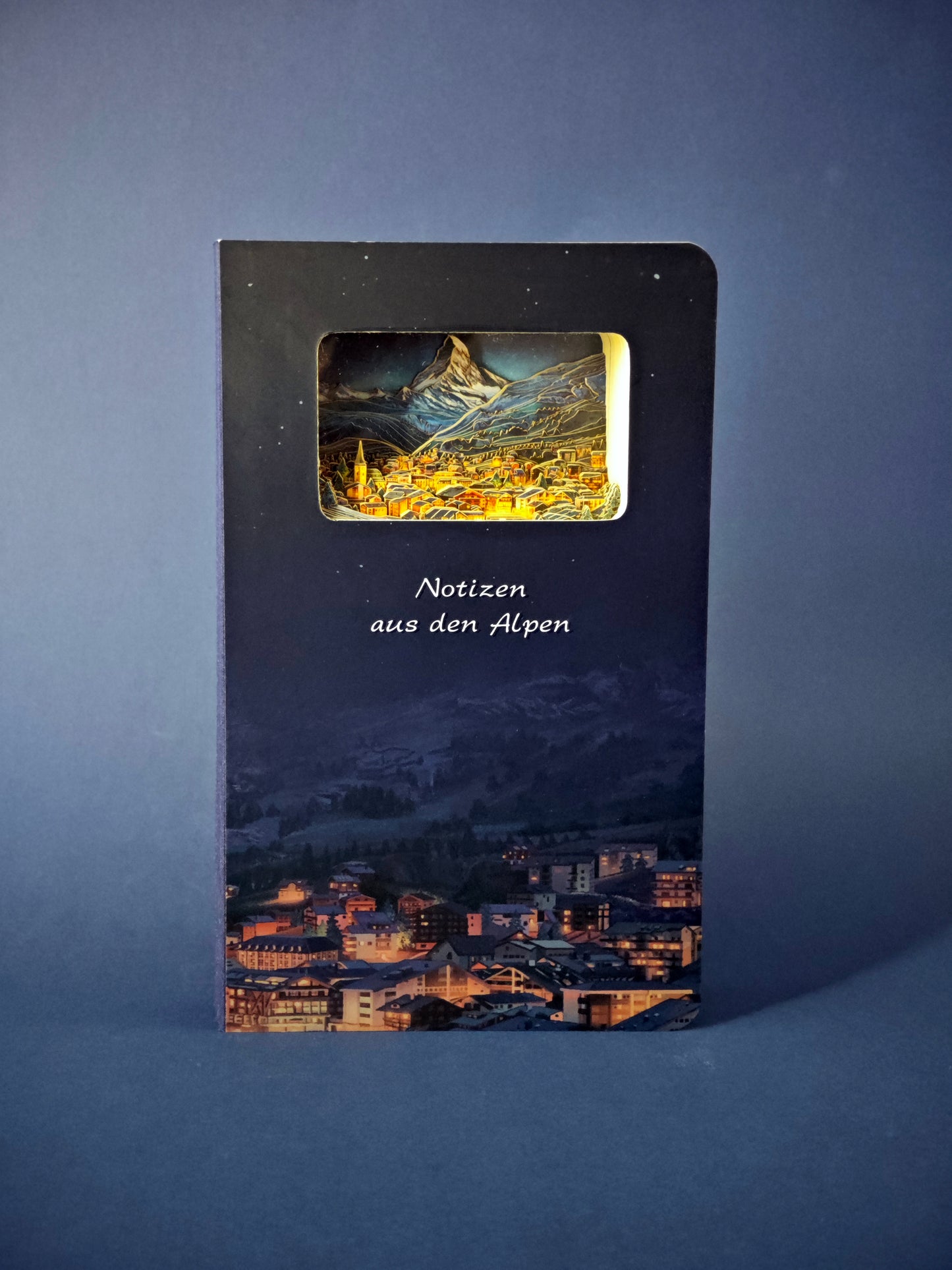 3d-Notizbuch Alpen