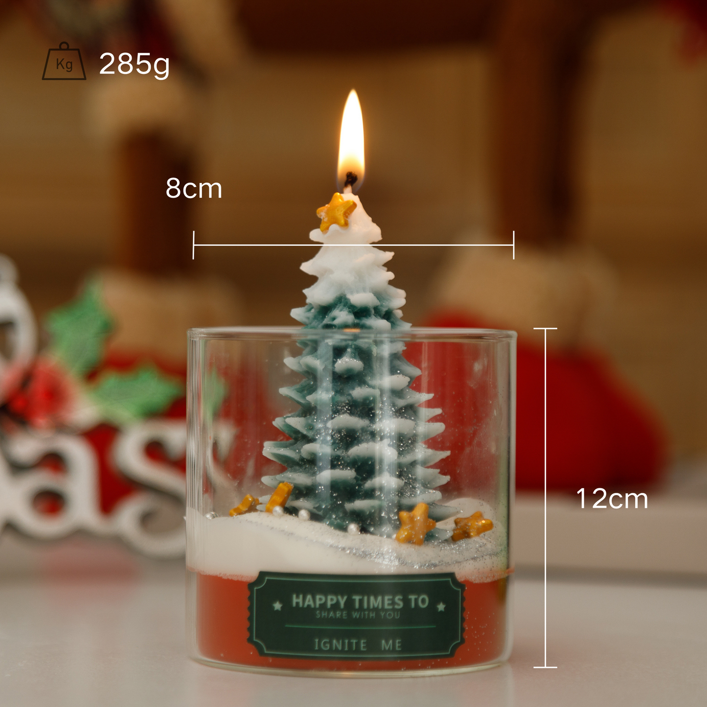 Candle “Christmas tree in cup”