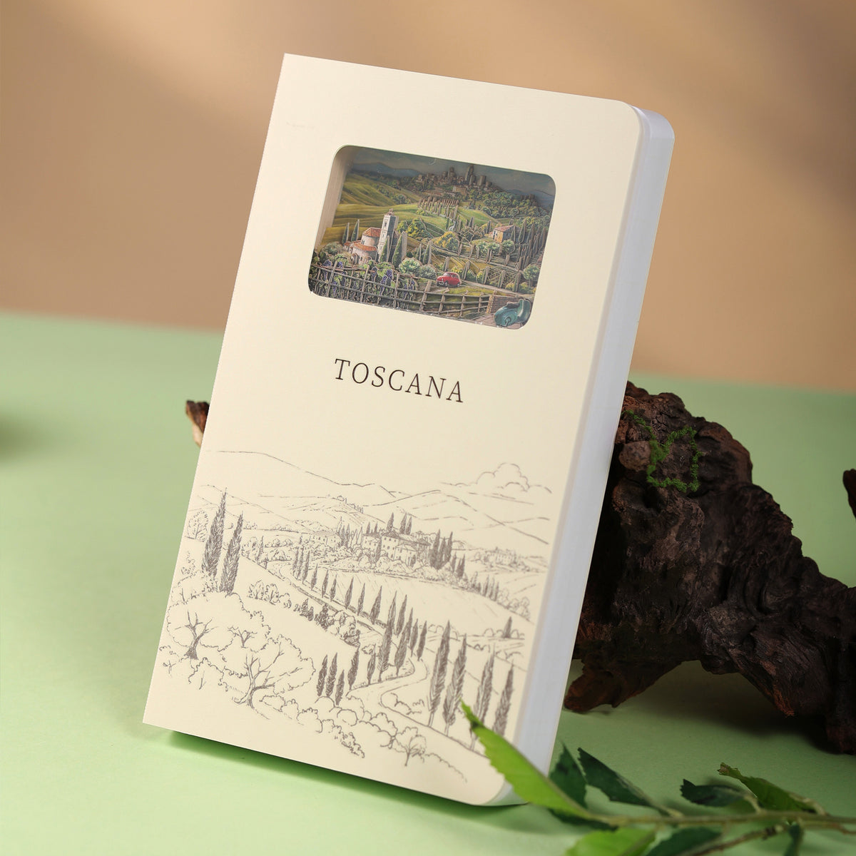 3D Notizbuch Toscana