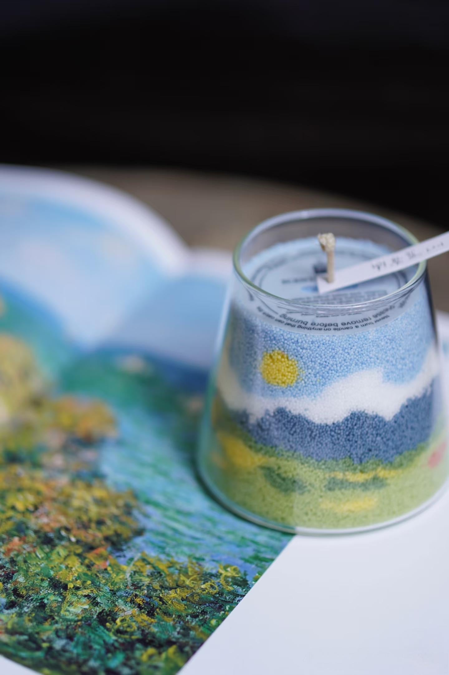 DIY-Sandkerze "Gebirgszauber"