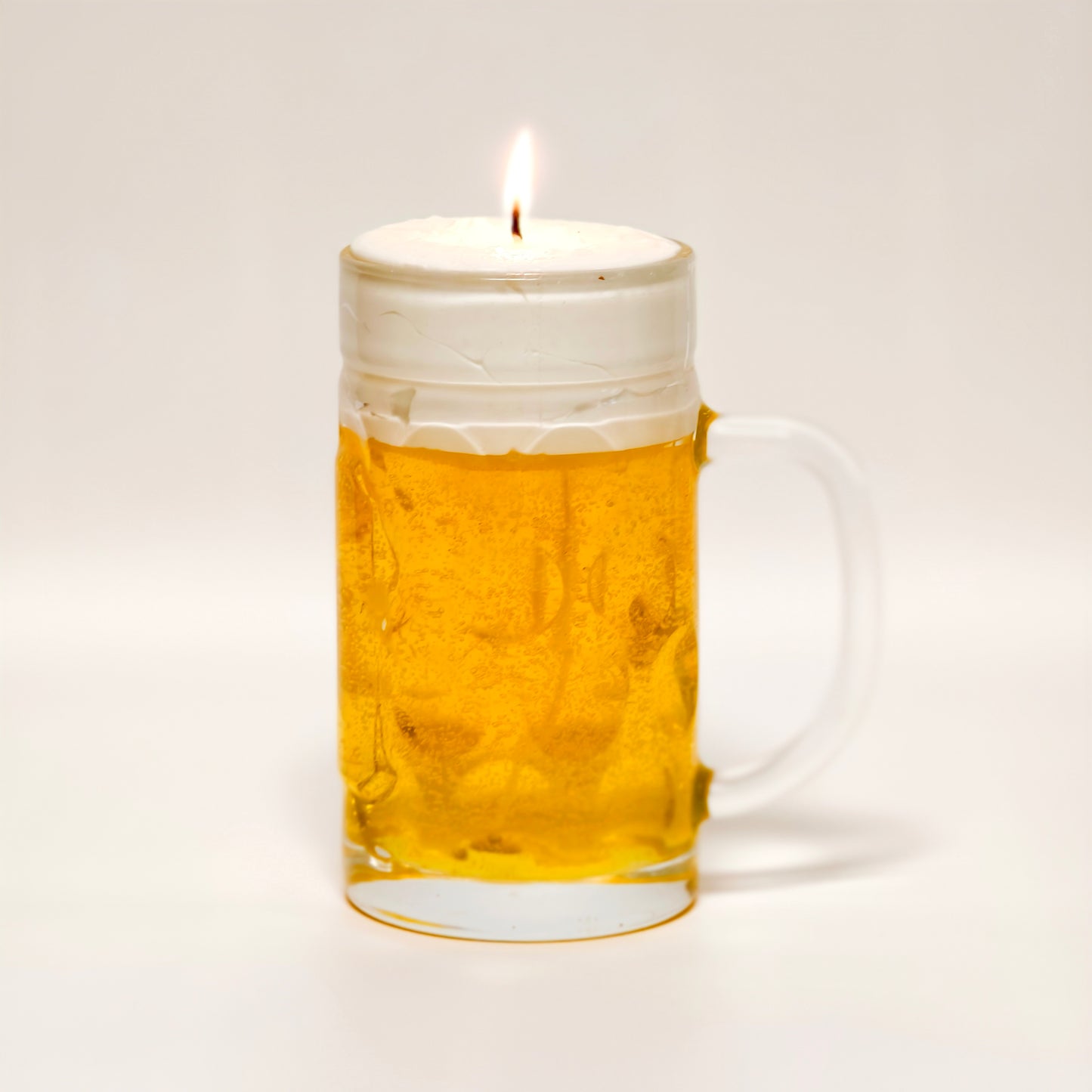 Beer mug scented candle
