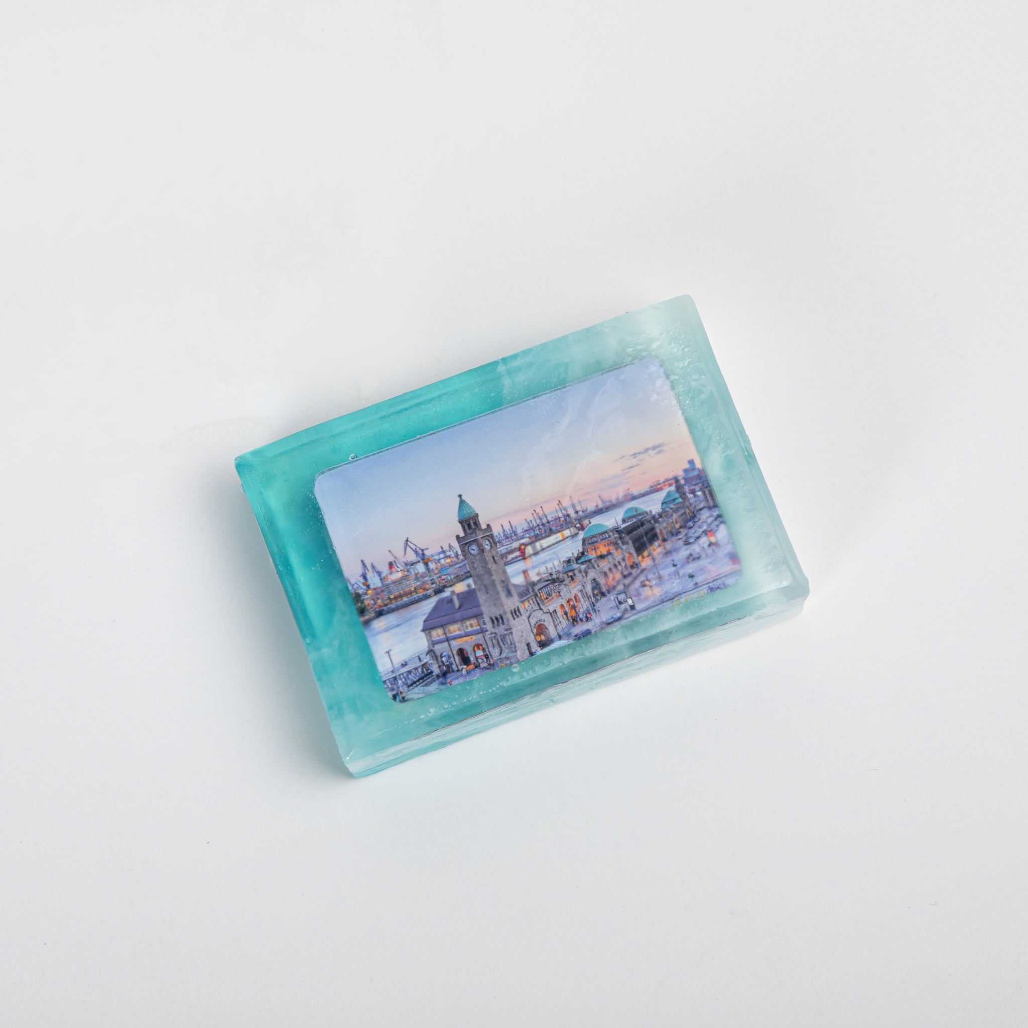 Handmade soap with city motif (fridge magnet) 