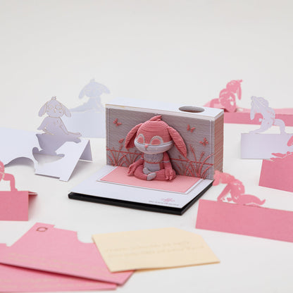 3D Notepad: Meditating Rabbit 