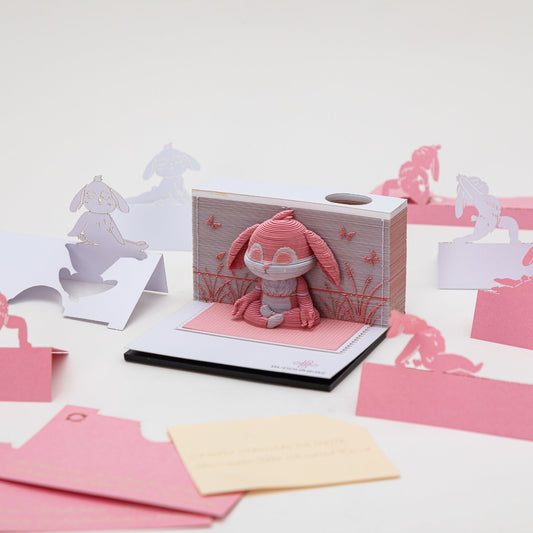 3D Notepad: Meditating Rabbit 