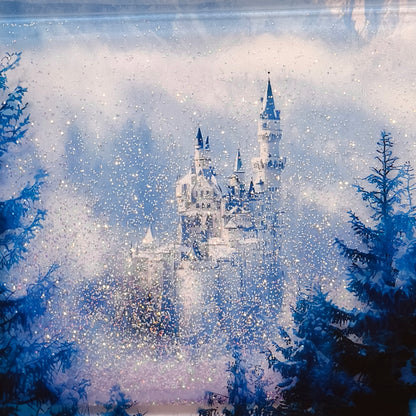 Neuschwanstein winter snow sand decoration 