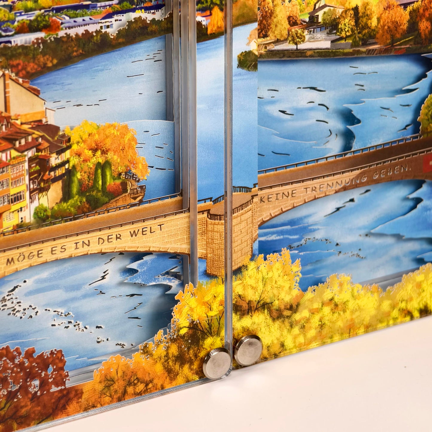 （Coming soon）DIY paper art light picture - Laufenburg in autumn 
