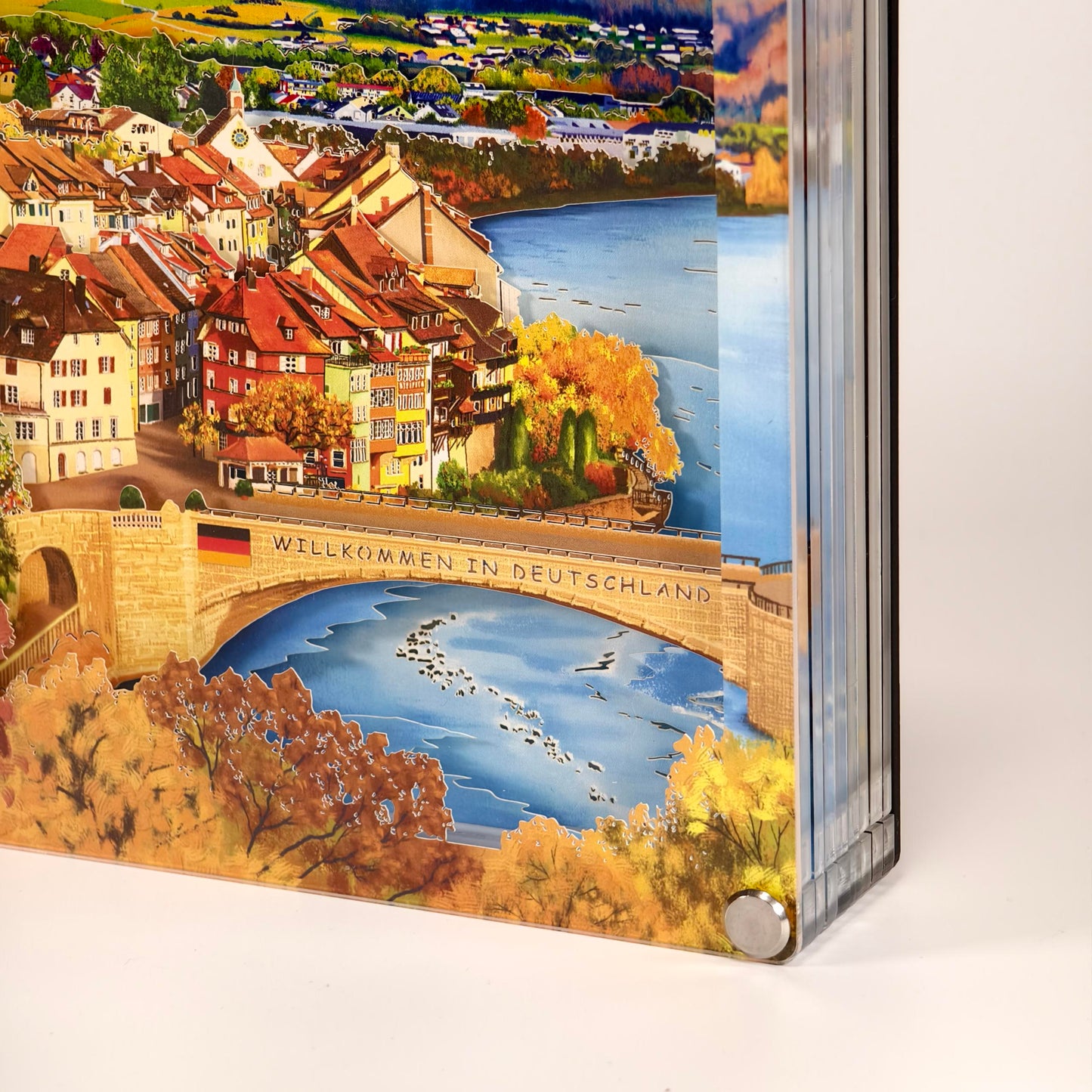 （Coming soon）DIY paper art light picture - Laufenburg in autumn 