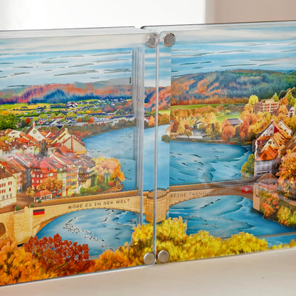 （Coming soon）DIY paper art light picture - Laufenburg in autumn 