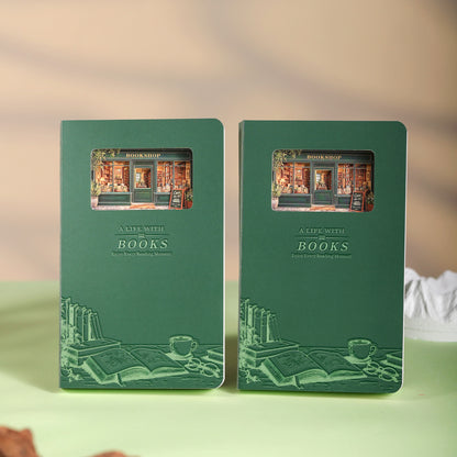 3D Notizbuch Buchhandlung & Lesen