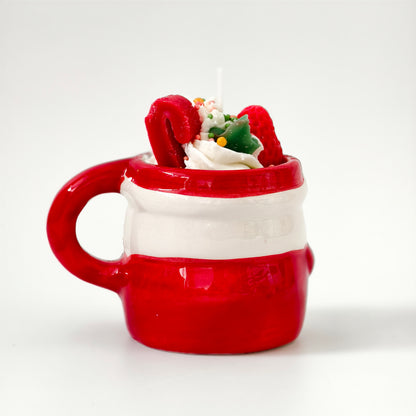 Kerze Weihnachtsmann & Weihnachtsstiefel