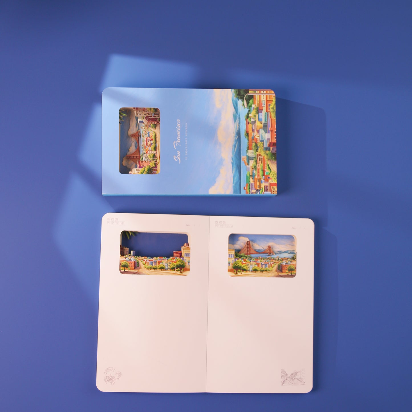 3D Paper-cut Notebook San Francisco