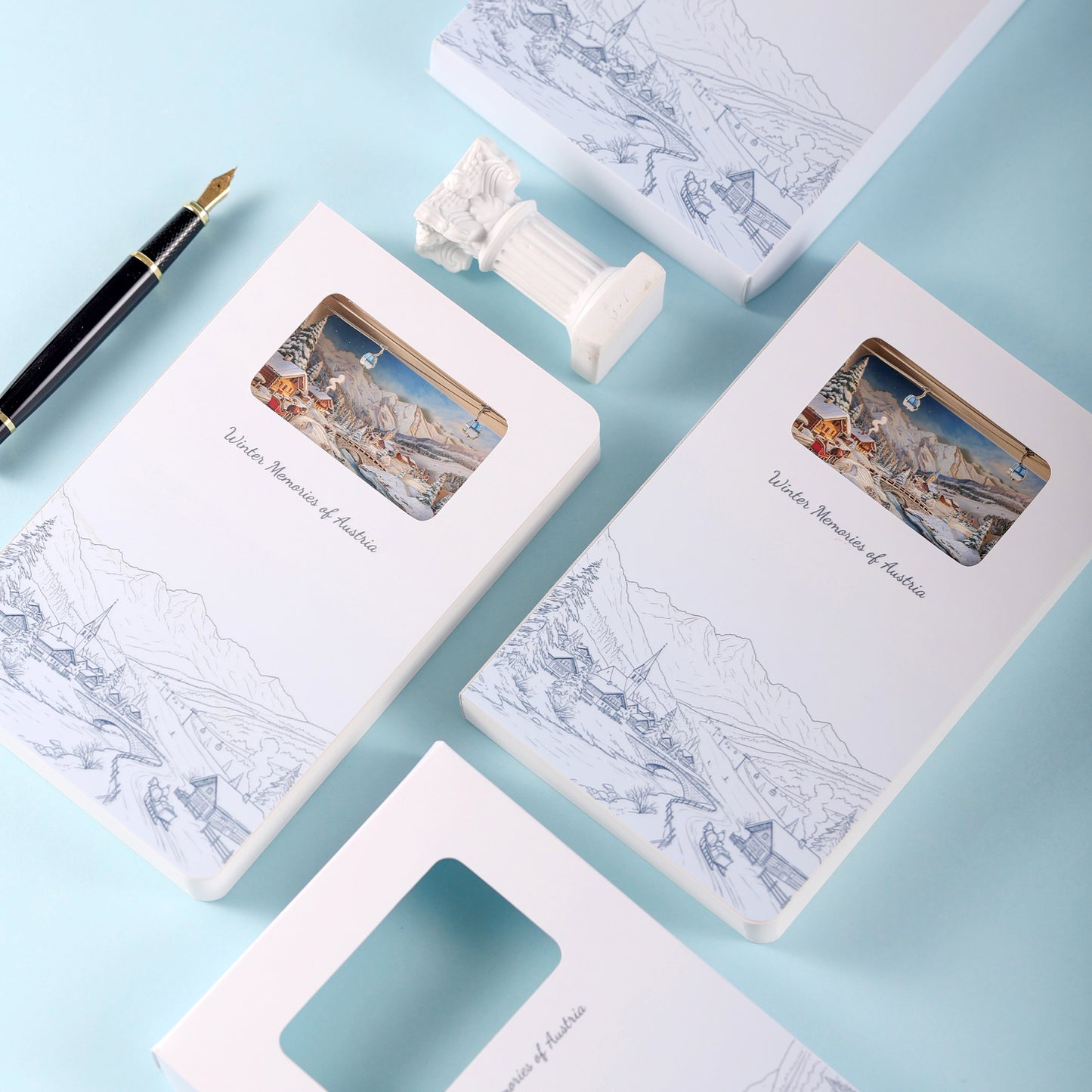 3D Notizbuch Winterzauber Österreich